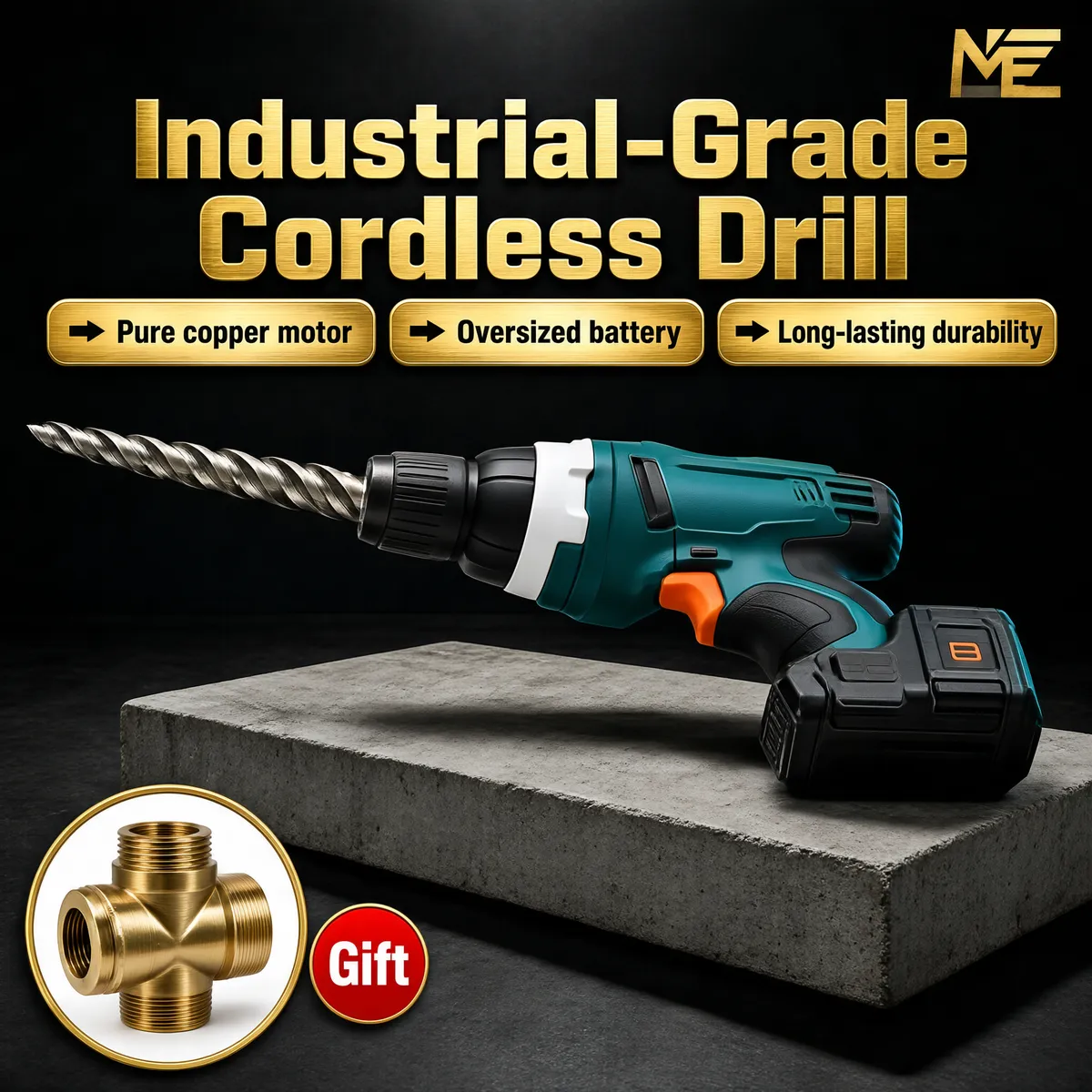 Industrial-Grade Cordless Drill Promo