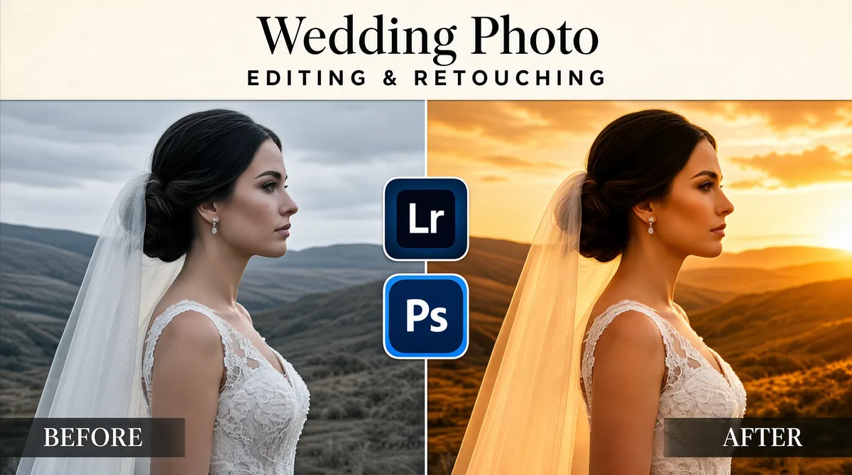 Wedding Photo Editing Before After Comparison