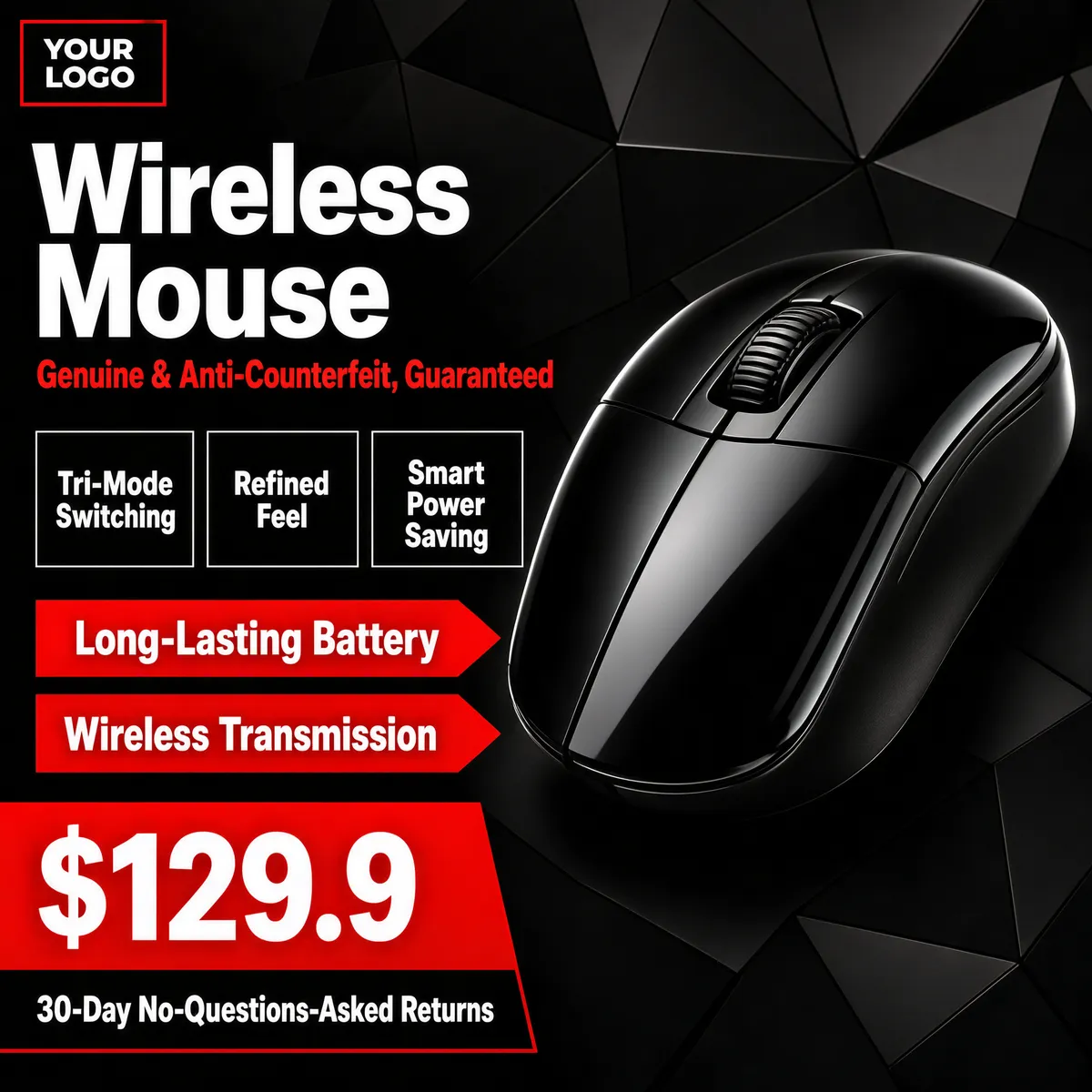 Wireless Mouse E-Commerce Product Ad