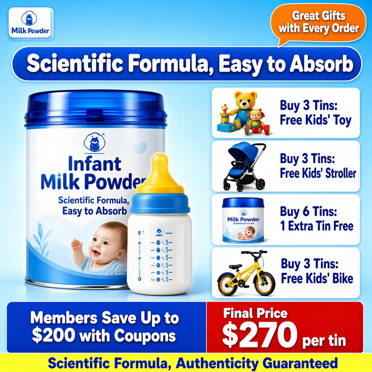 Baby Milk Powder Promo with Gift Bonuses