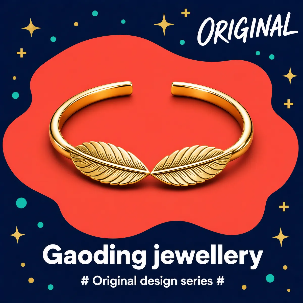 Gold Feather Bangle – Original Design Series