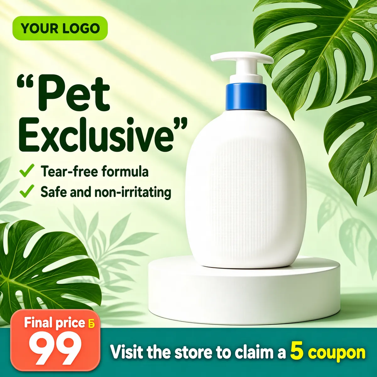 Pet Exclusive Gentle Shampoo Bottle