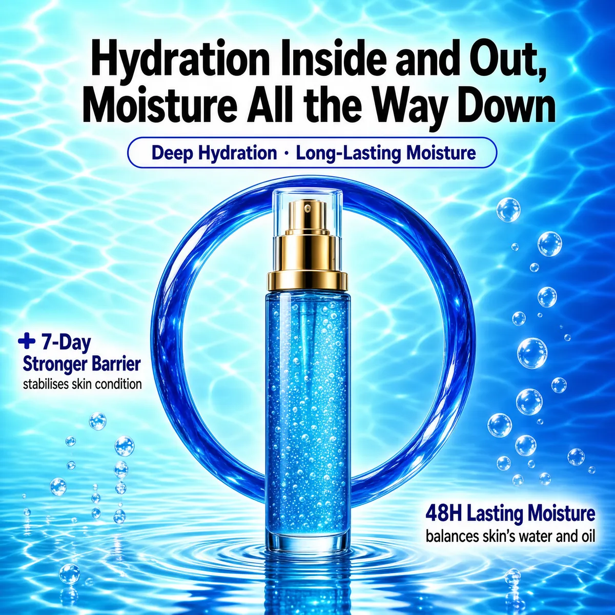 Hydrating Blue Gel Toner Bottle