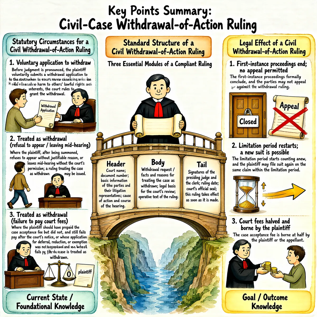 Civil Case Withdrawal Ruling Guide