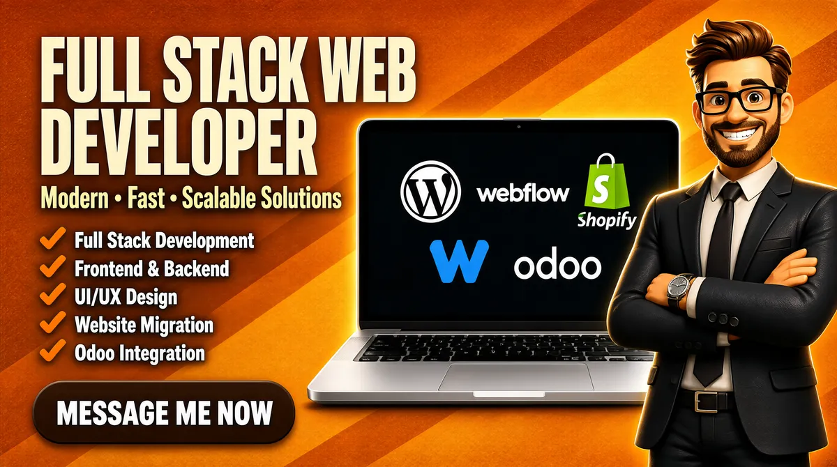 Full Stack Web Developer Fiverr Gig Cover