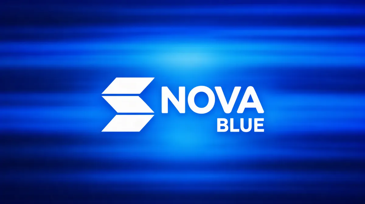 Cobalt Blue Minimalist Logo Lockup