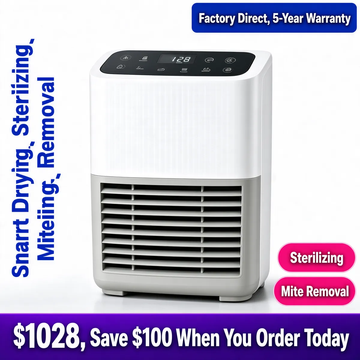 Smart Dehumidifier with Mite Removal Technology