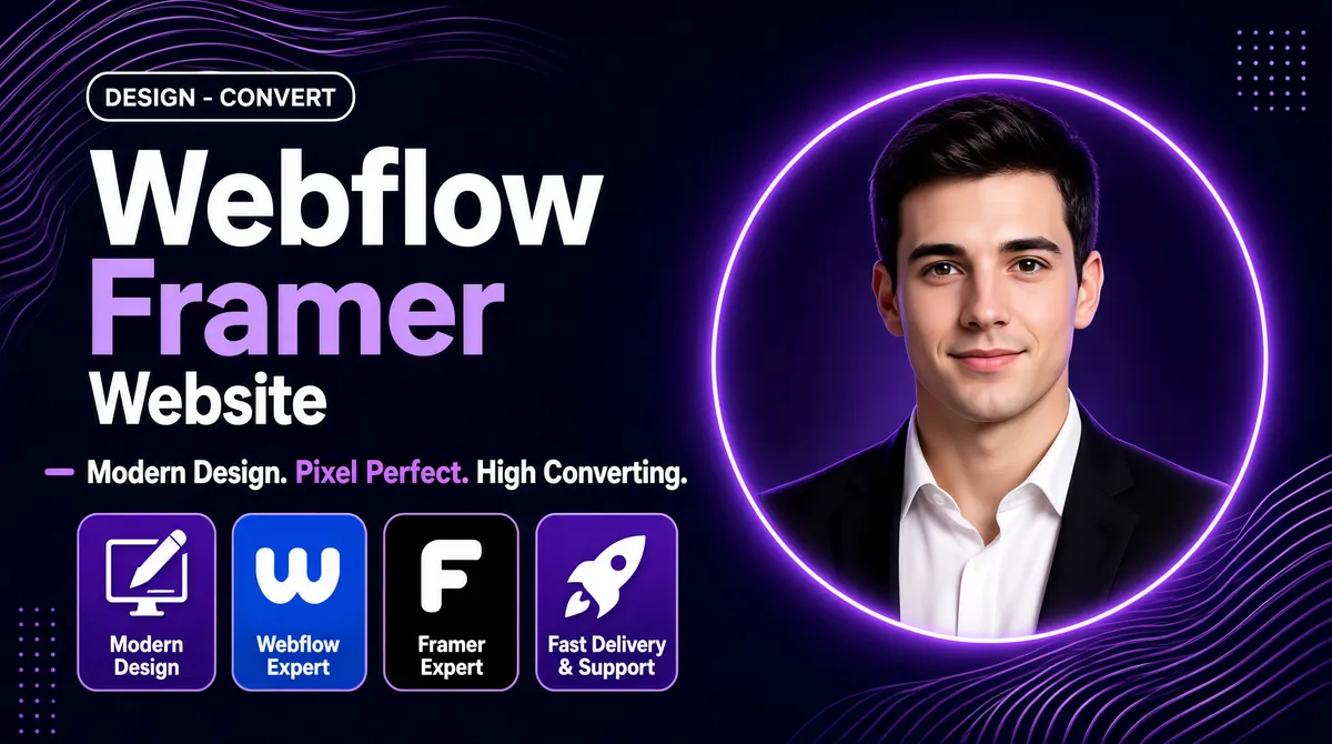 Modern Fiverr Gig Cover Neon Design