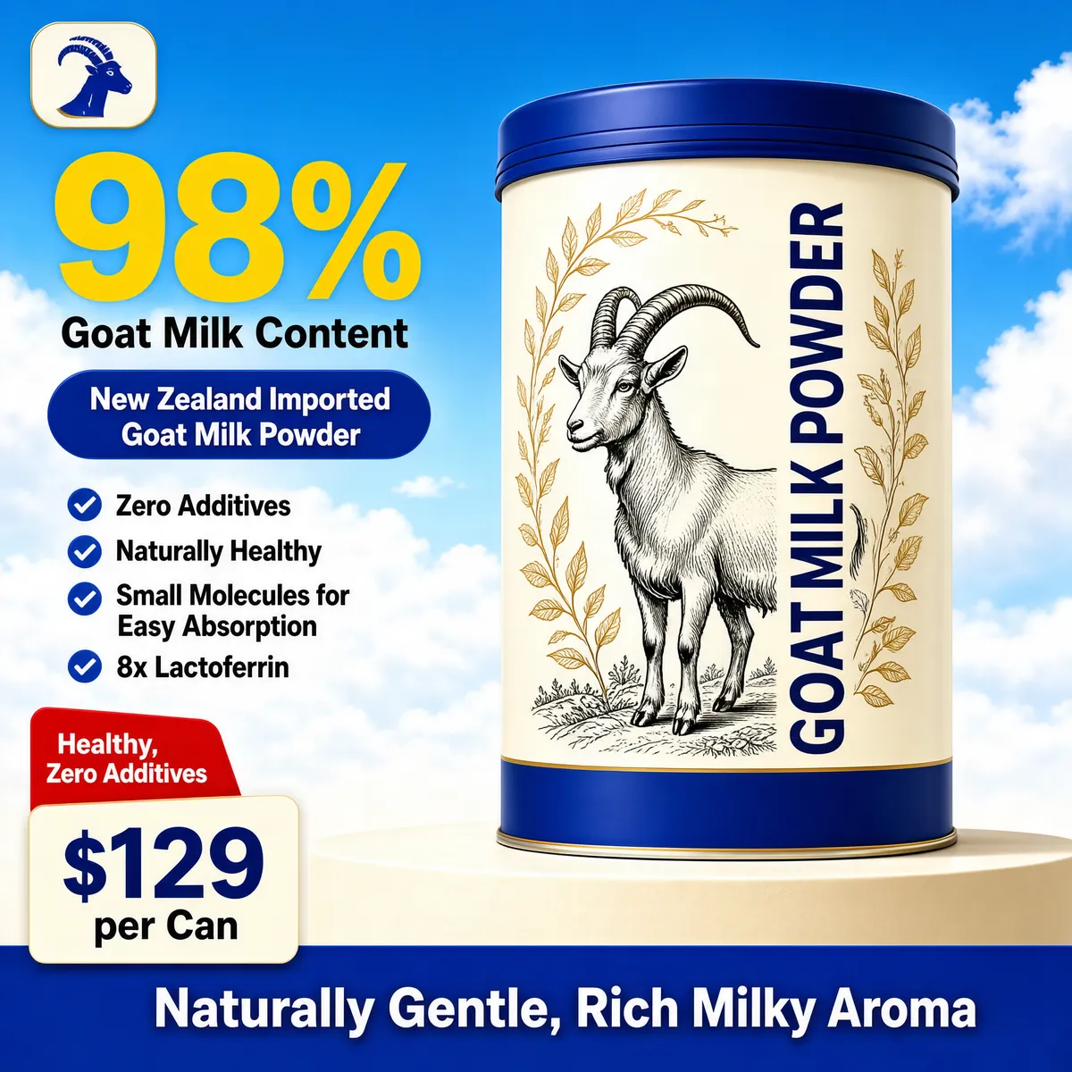 Pure Alpine Goat Milk Powder