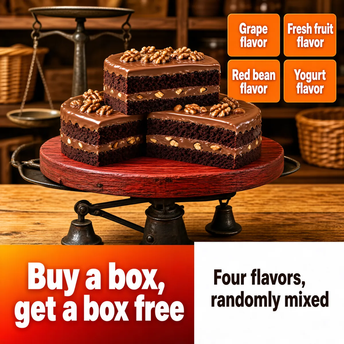Chocolate Cake Buy One Get One Free