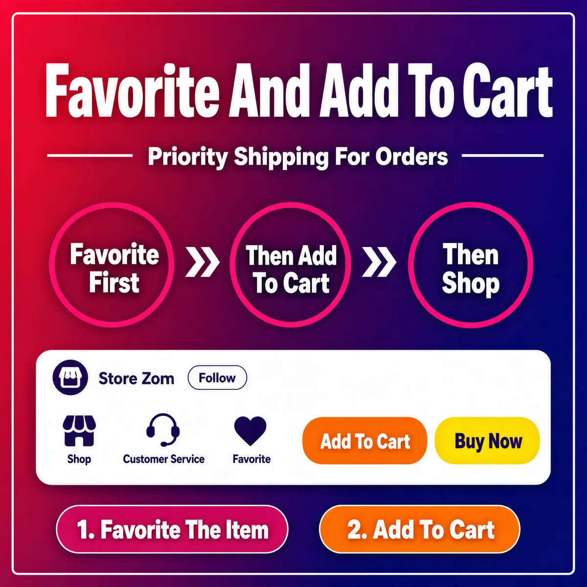 Favorite And Add To Cart Guide