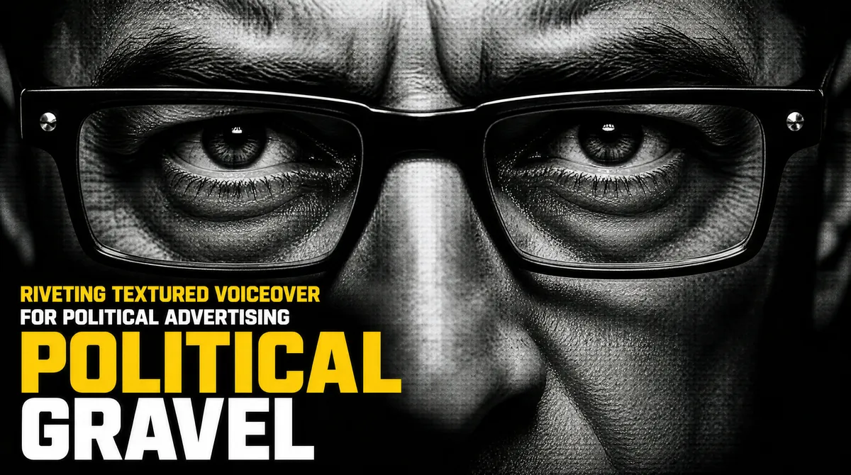 Political Voiceover Gritty Cinematic Cover