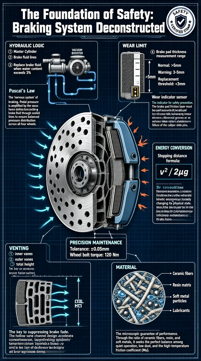 Braking System Blueprint Infographic
