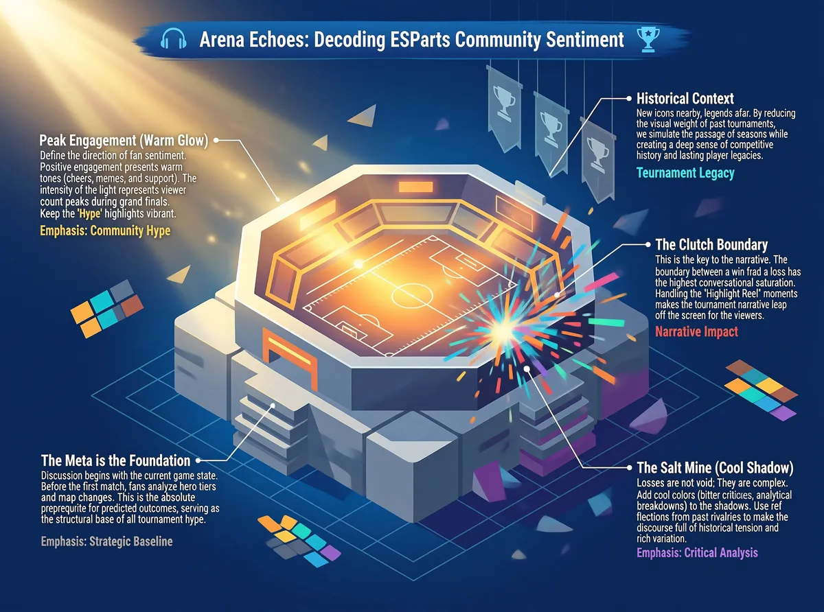 Arena Echoes eSports Sentiment Infographic