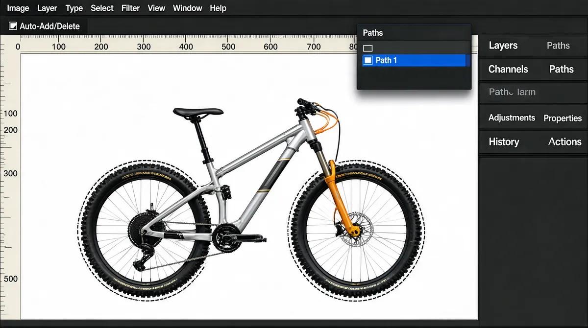 Photoshop Mountain Bike Cutout