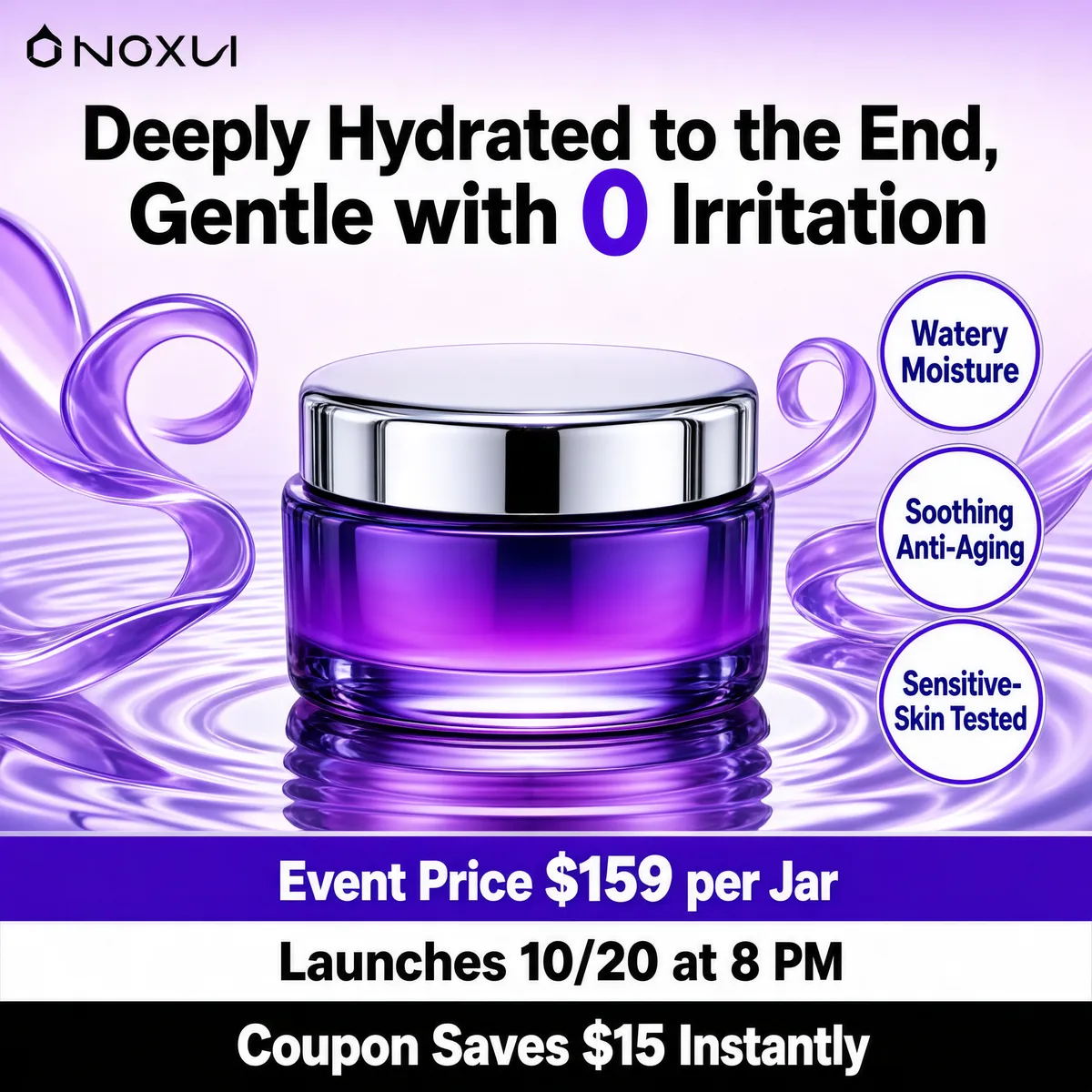 Hydrated Face Cream Beauty Promo
