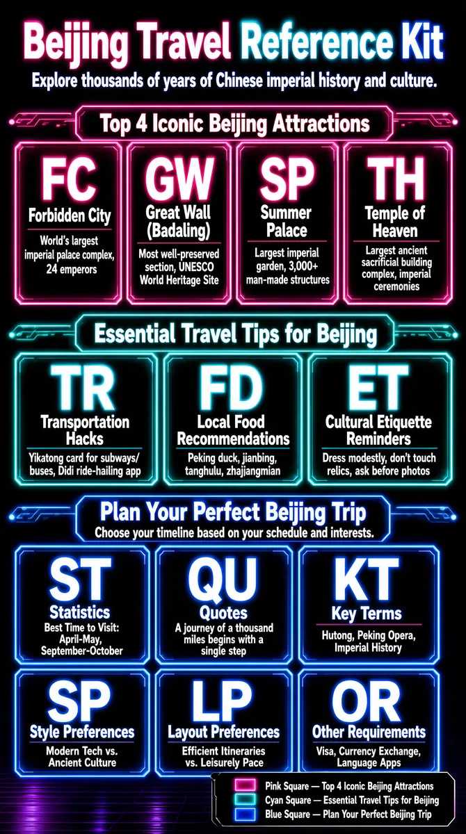 Beijing Travel Neon Guide