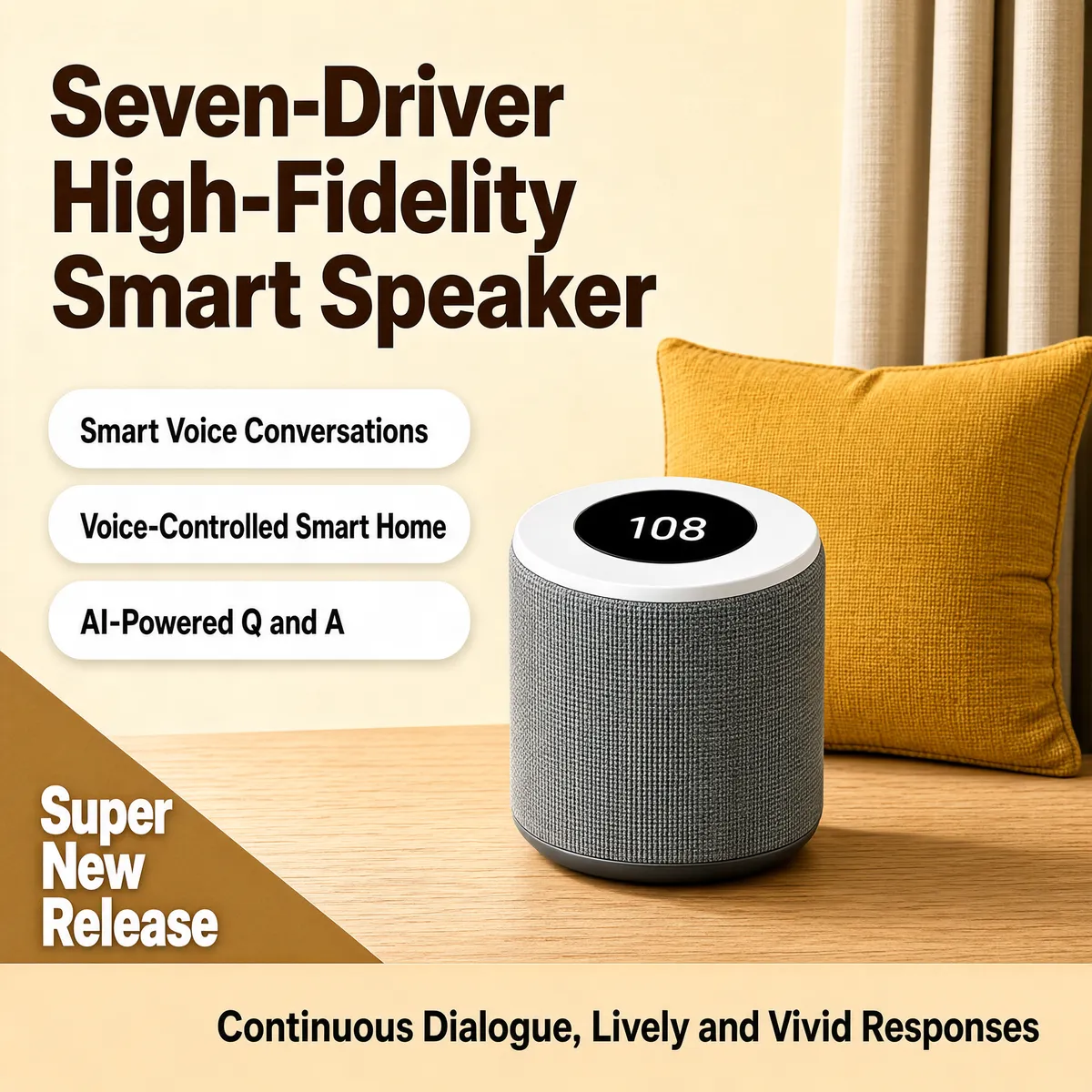 Smart Speaker Cozy Home Lifestyle
