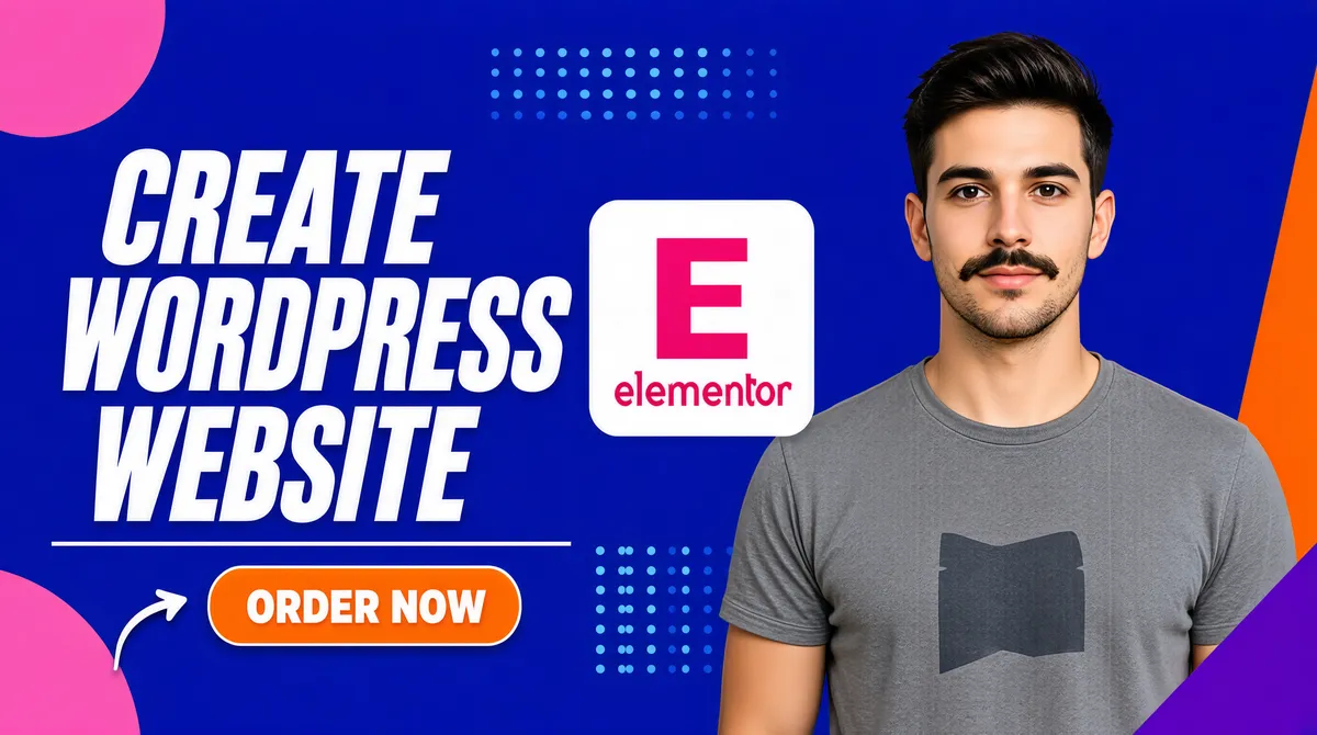 Bold WordPress Web Design Fiverr Gig Cover