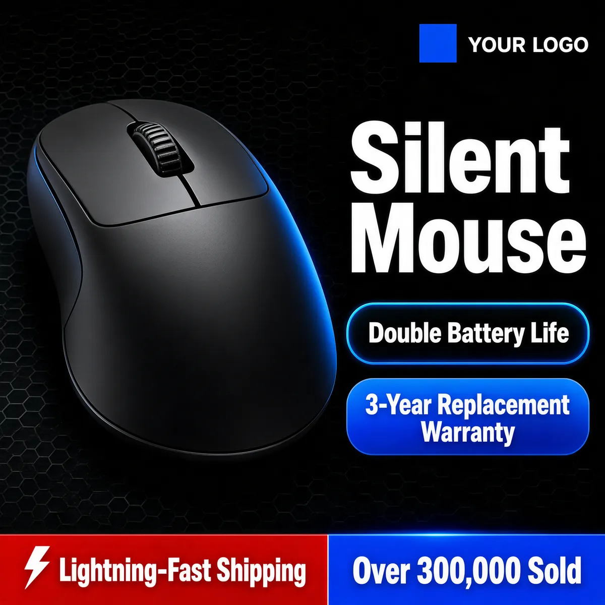 Silent Mouse Product Poster