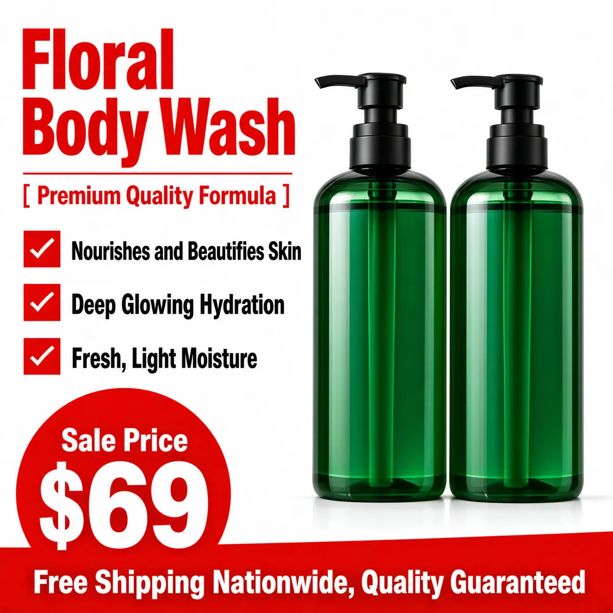 Floral Body Wash Premium Sale