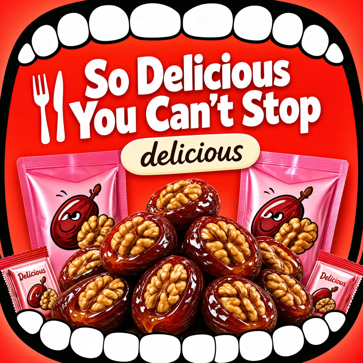 So Delicious You Can't Stop Candied Date Snack