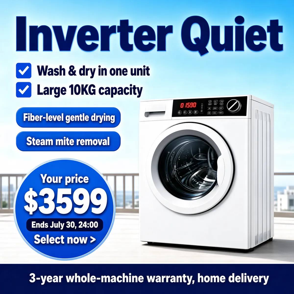 Inverter Quiet Washing Machine Sale