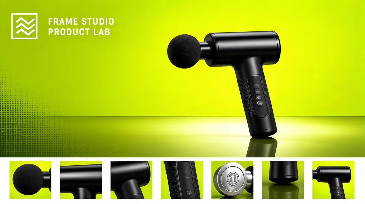 Electric Green Percussion Massager Product Cover