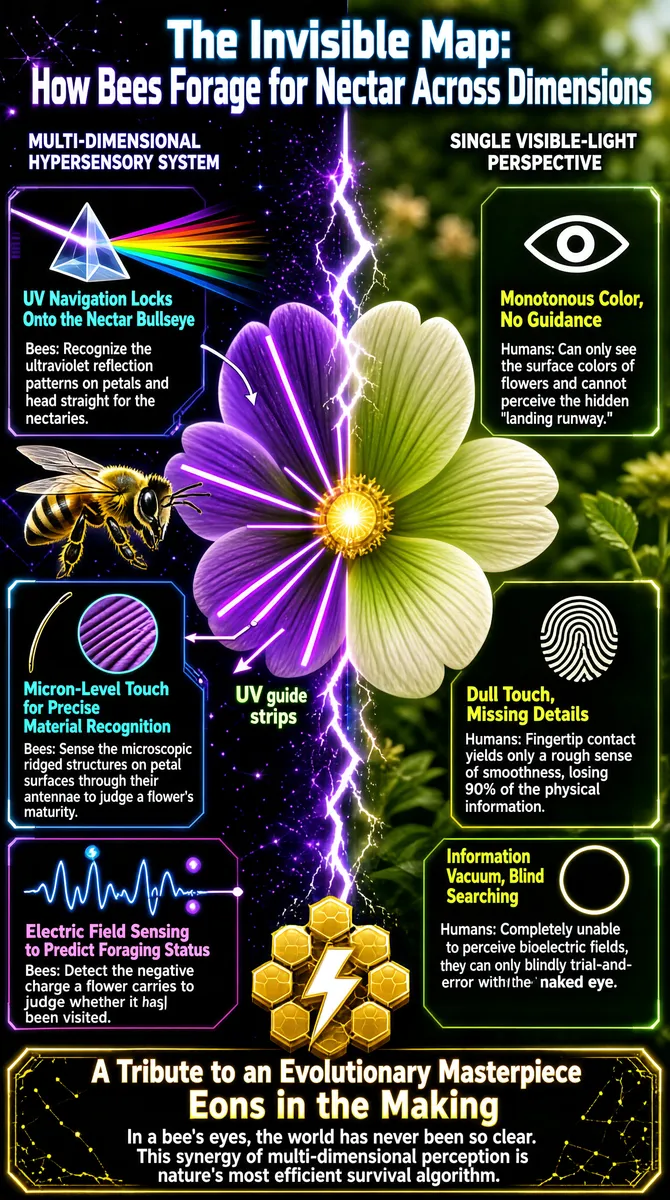 The Invisible Map: How Bees Perceive Hidden Realms
