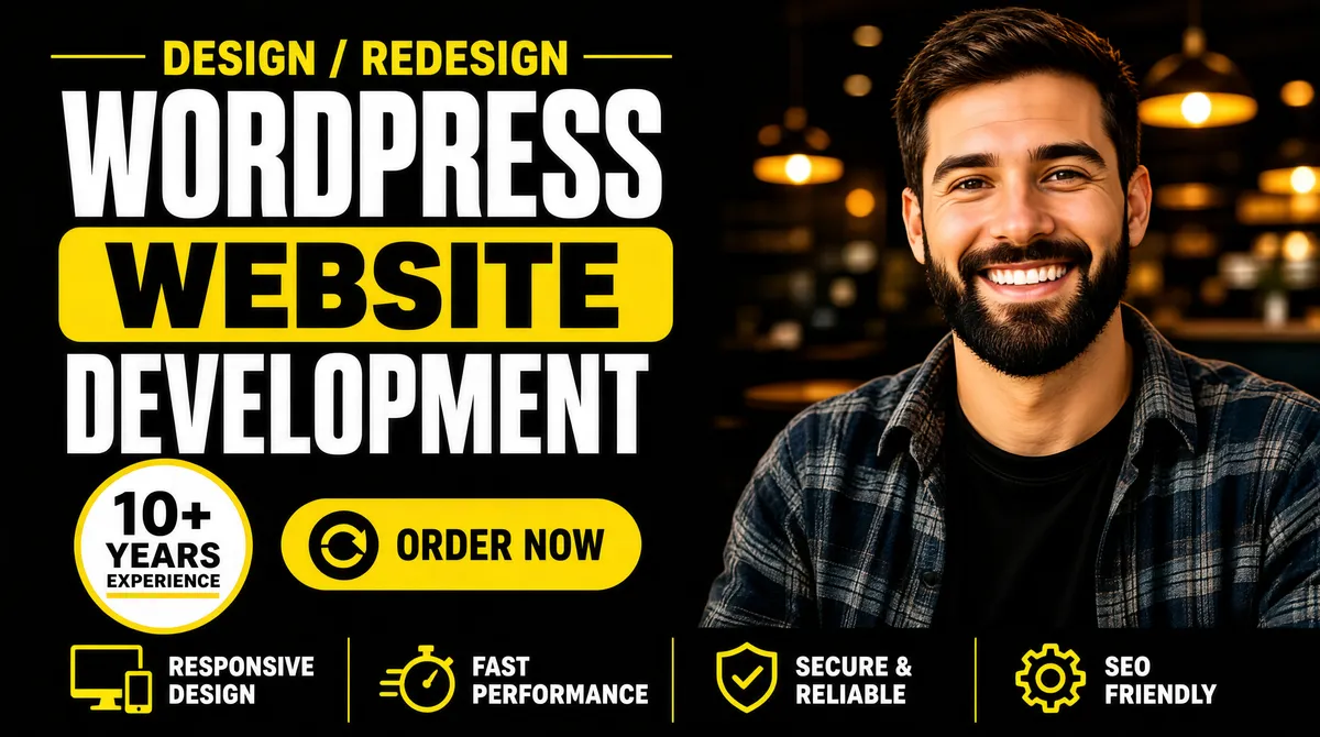 Professional WordPress Website Development Gig Cover