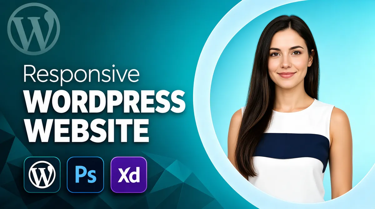 Responsive WordPress Website Design Fiverr Gig Cover