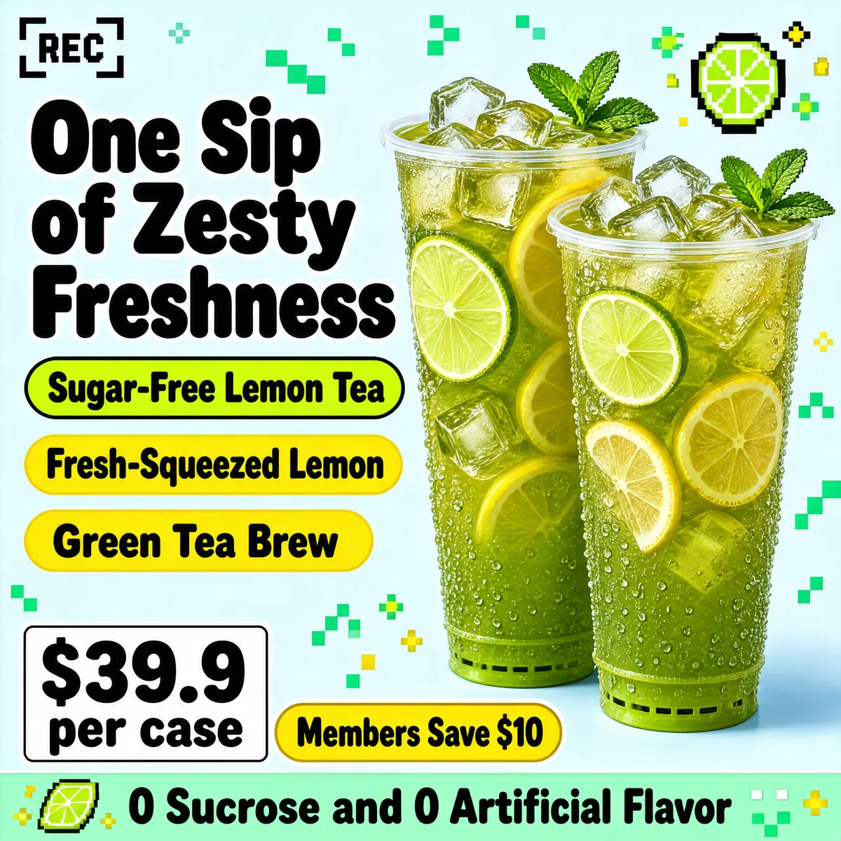 One Sip of Zesty Freshness — Sugar-Free Lemon Tea