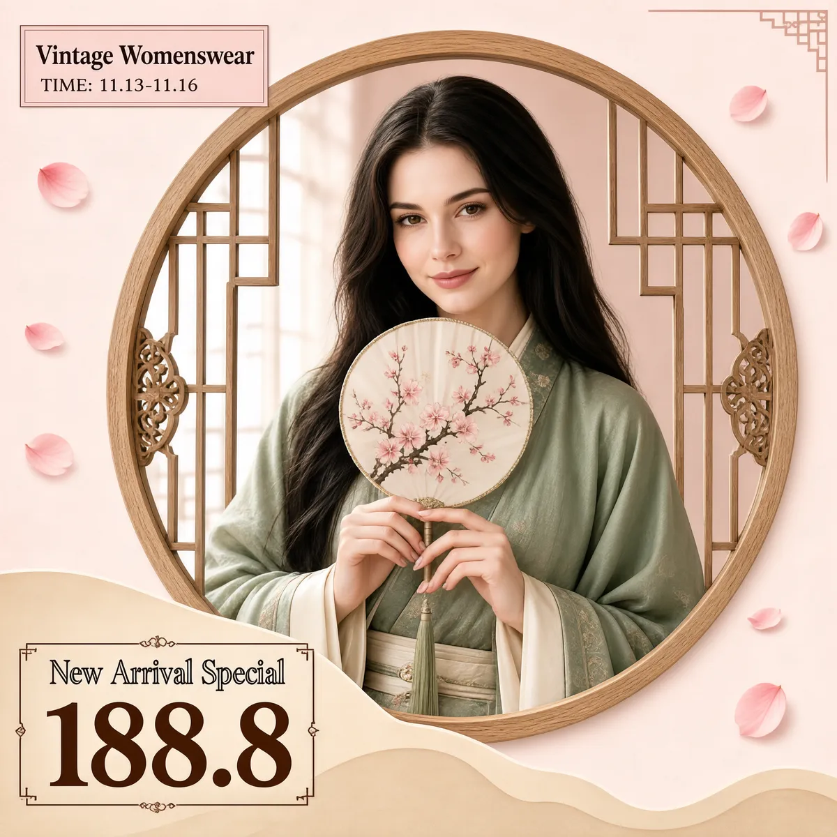 Vintage Romance Womenswear Product Display