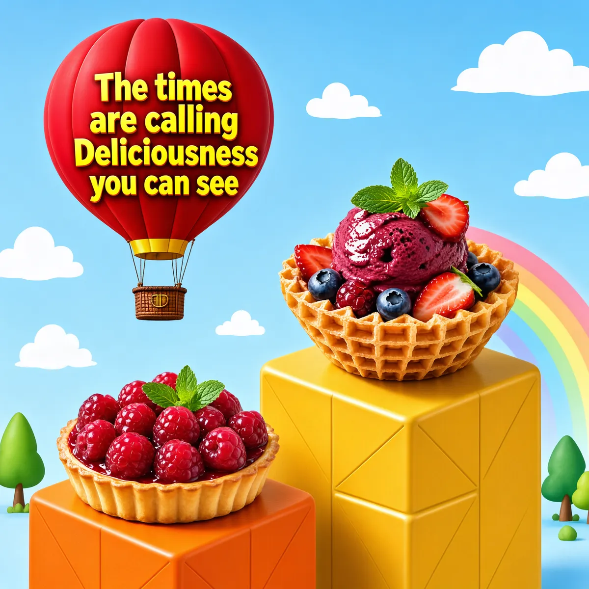 Whimsical Dessert Island Showcase