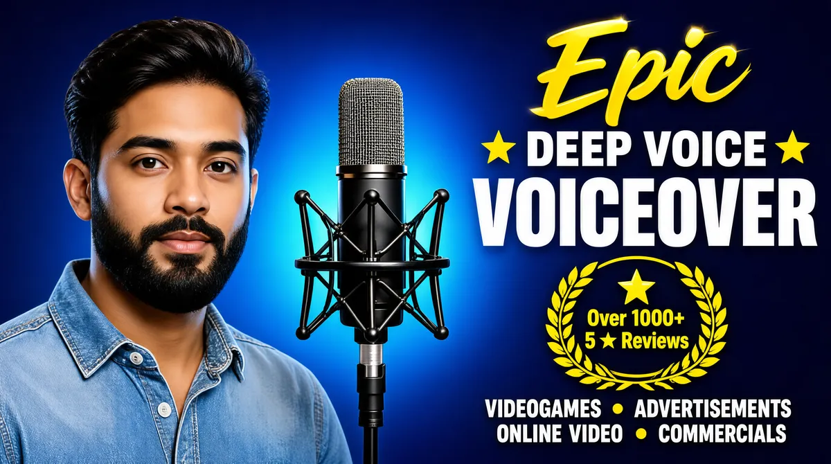 Professional Voiceover Artist Gig Cover