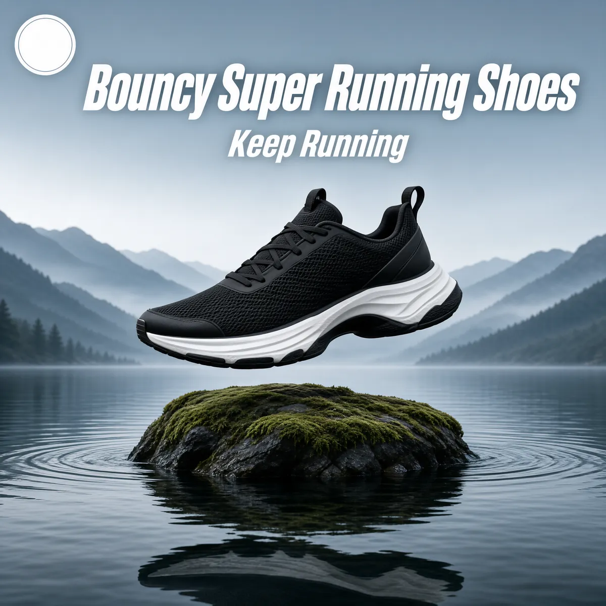 Bouncy Super Running Shoes — Misty Lake Edition