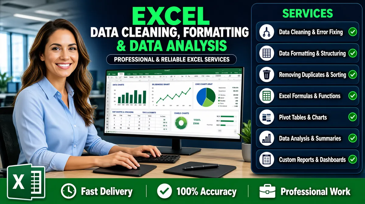 Excel Data Cleaning & Analysis Services