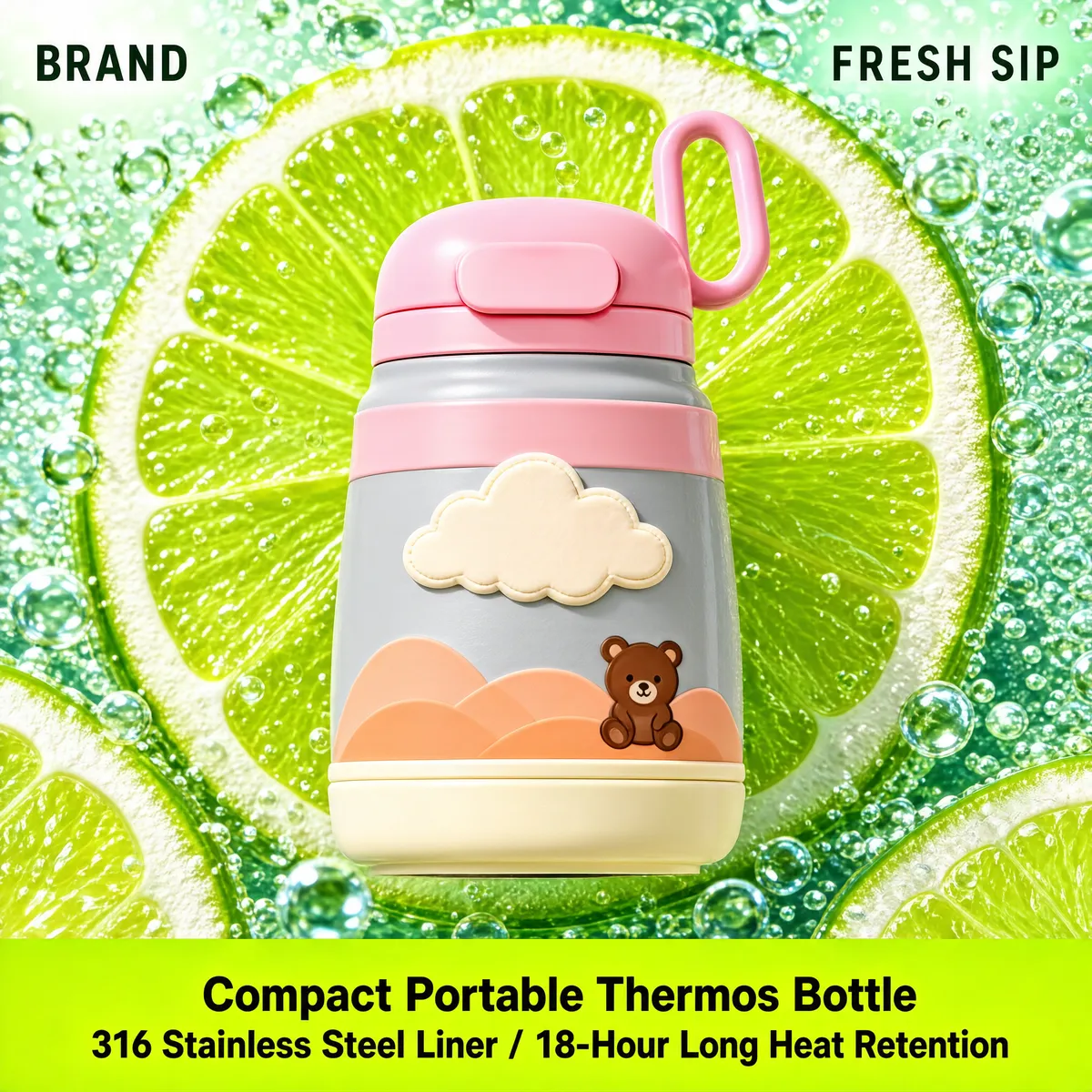 Kids Insulated Bottle Citrus Sparkle