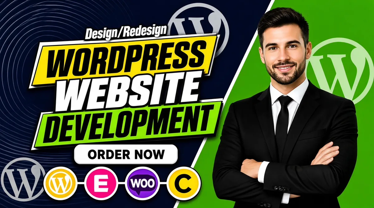 Bold Fiverr Gig Cover for WordPress