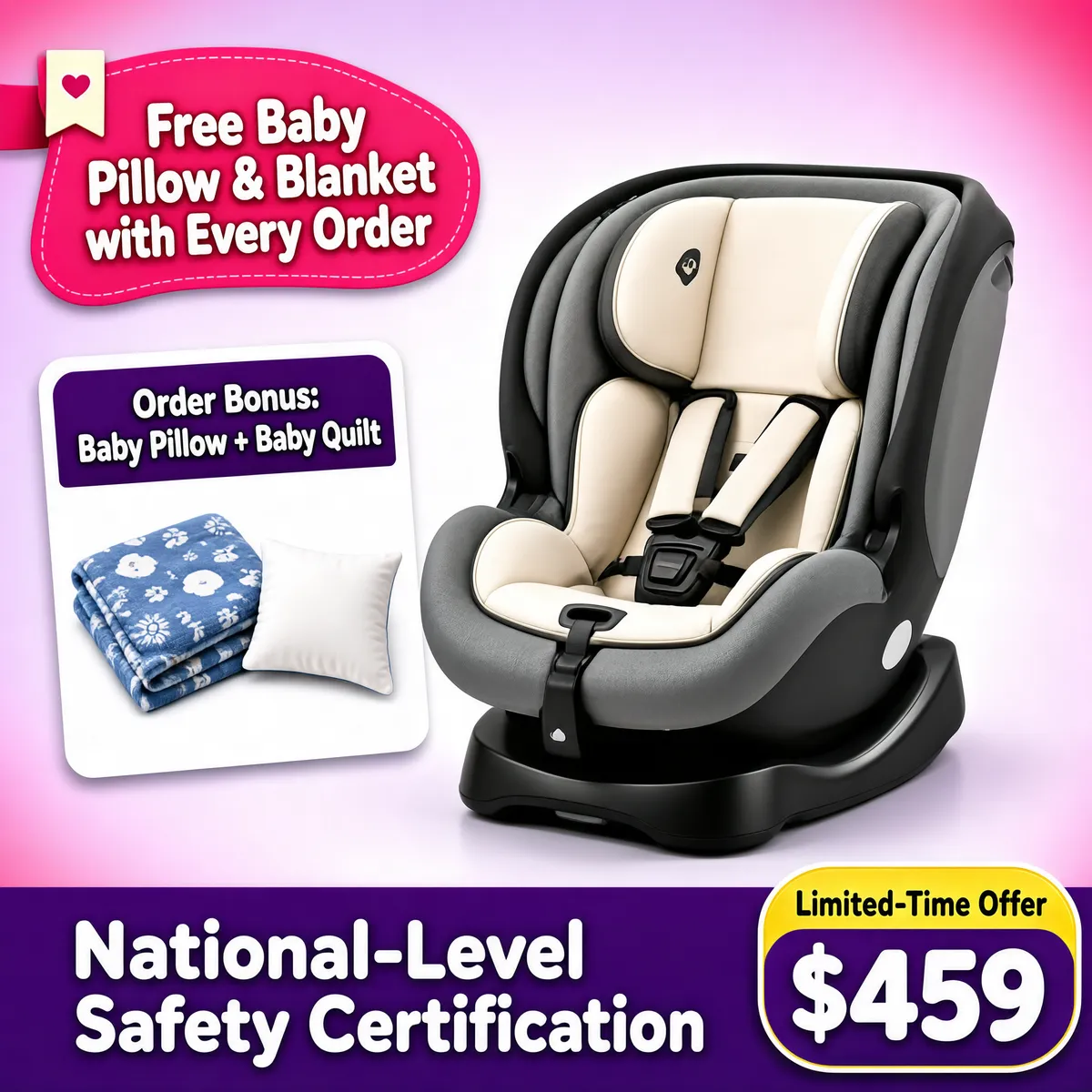 Infant Car Seat with Free Baby Bundle
