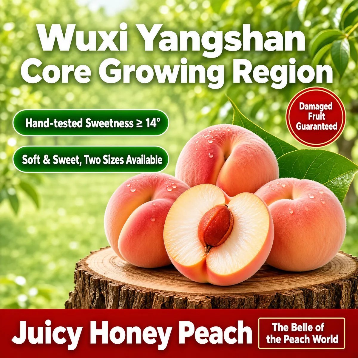 Juicy Honey Peaches Summer Harvest