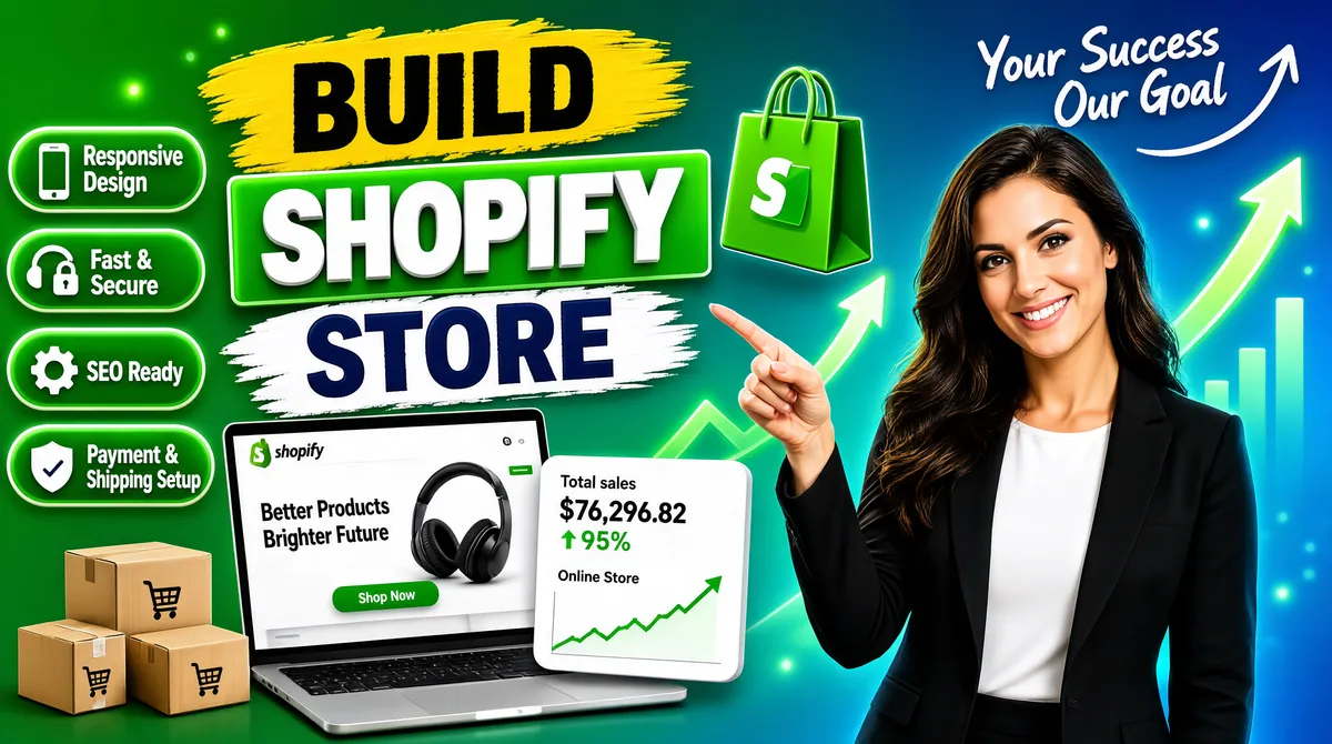 Shopify Store Design Fiverr Gig Banner