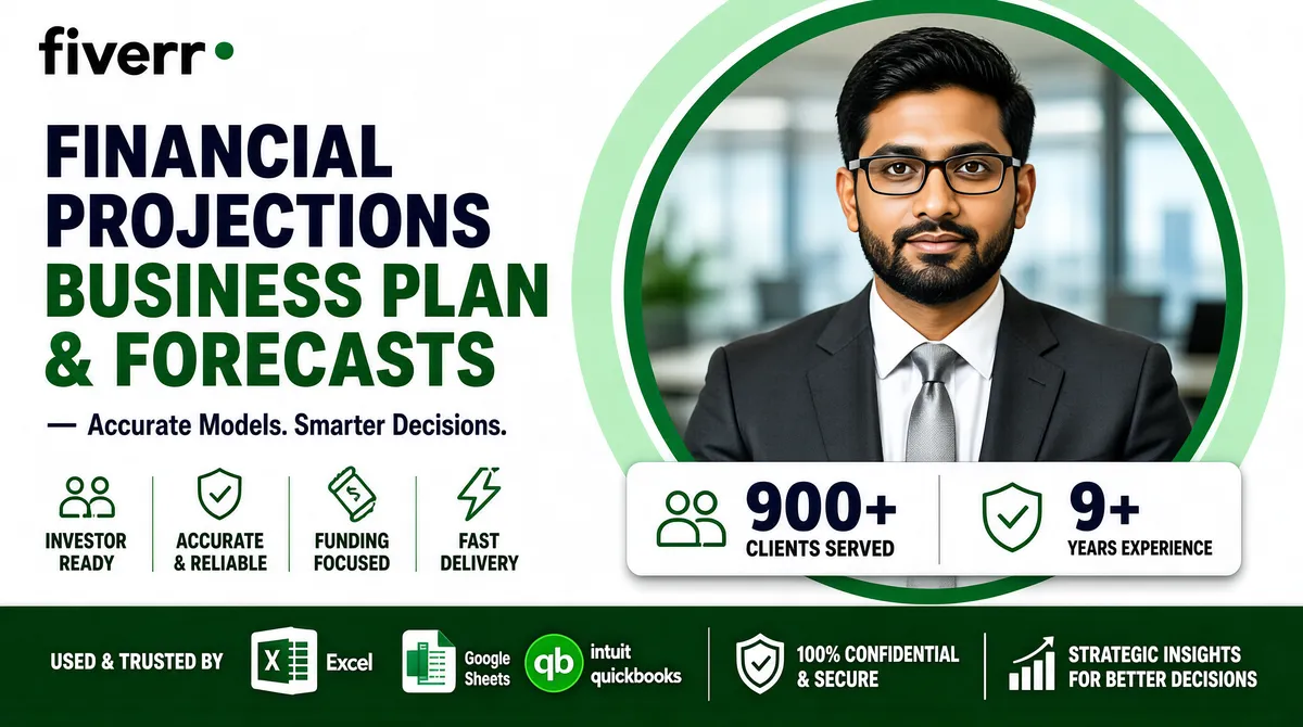 Financial Projections Business Plan Fiverr Gig Cover