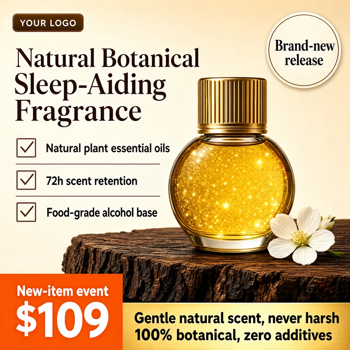 Natural Botanical Sleep Fragrance Bottle