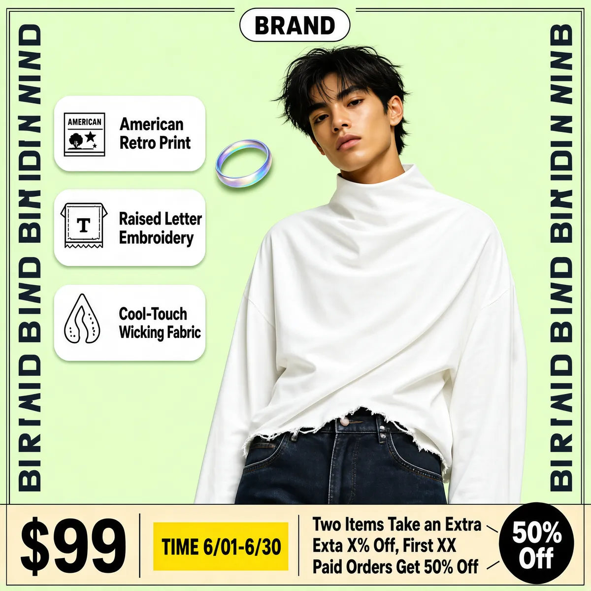 Fresh Editorial Fashion Drop with Graphic Pop