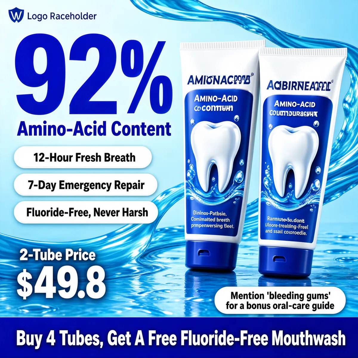 92% Amino-Acid Toothpaste Promo