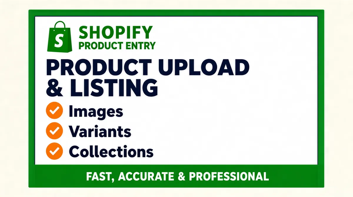 Shopify Product Entry Service Gig Cover