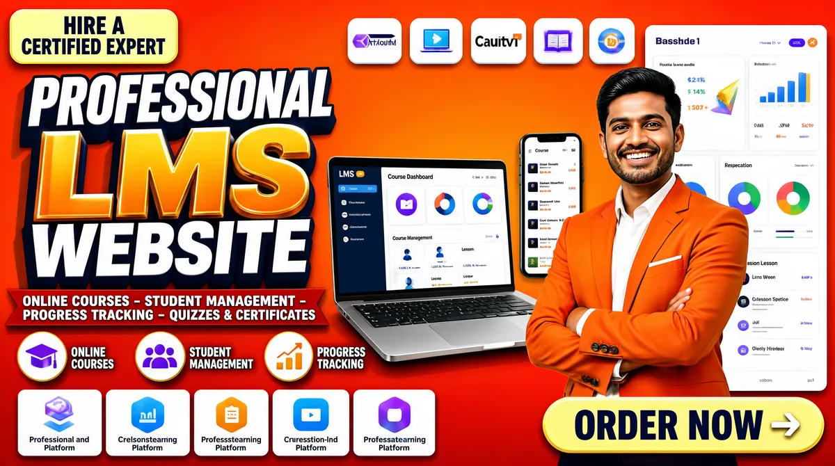 Professional LMS Course Platform Website