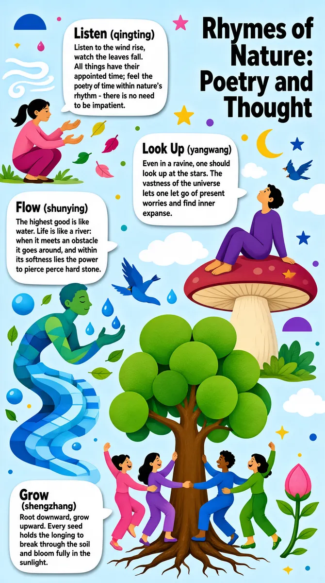 Rhymes of Nature Poetry and Thought Infographic