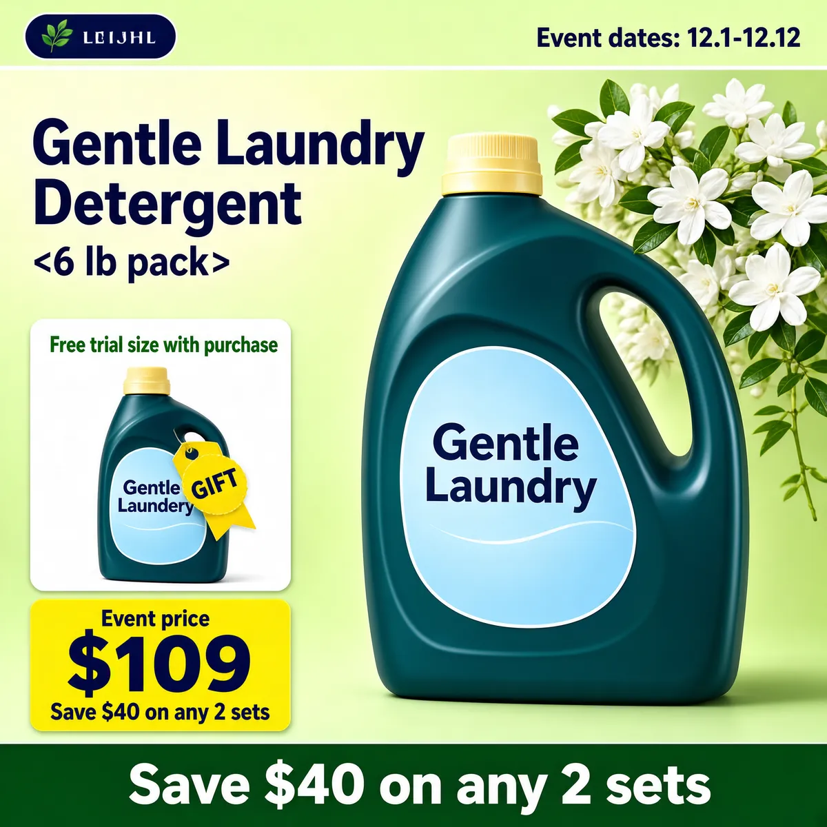 Fresh Spring Laundry Detergent Promo